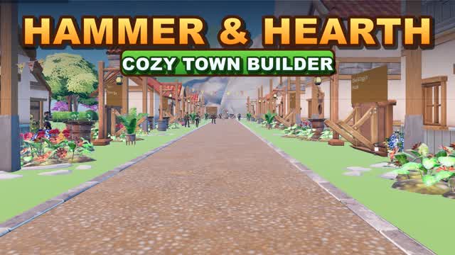 Hammer & Hearth: Cozy Town Builder — Fortnite Creative map