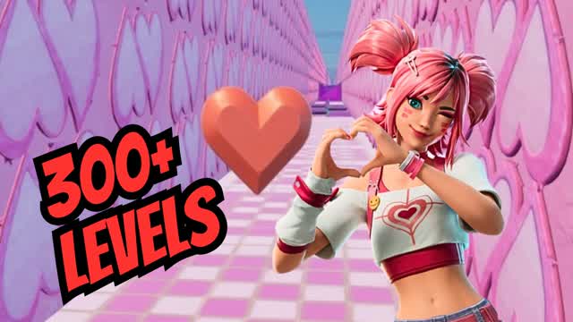 💘LOVE PARKOUR 300+💘 — Fortnite Creative map