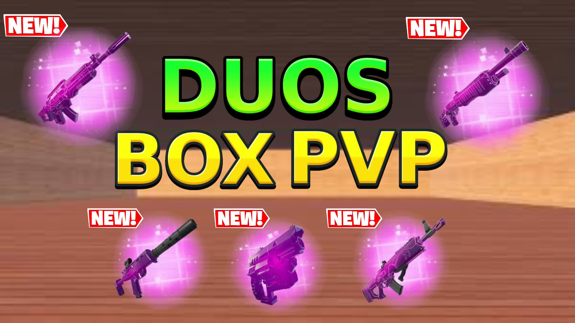 DUOS BOX PVP(2v2) — Fortnite Creative map