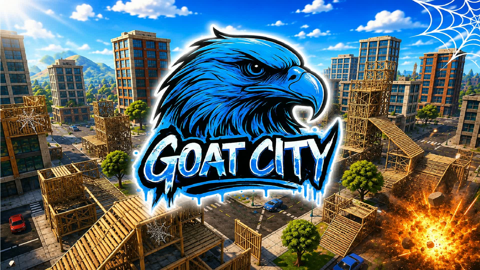 🦅GOAT CITY! PVP⭐️ — Fortnite Creative map