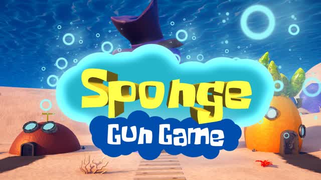 GUN GAME 🍍 SPONGE — Fortnite Creative map cover art