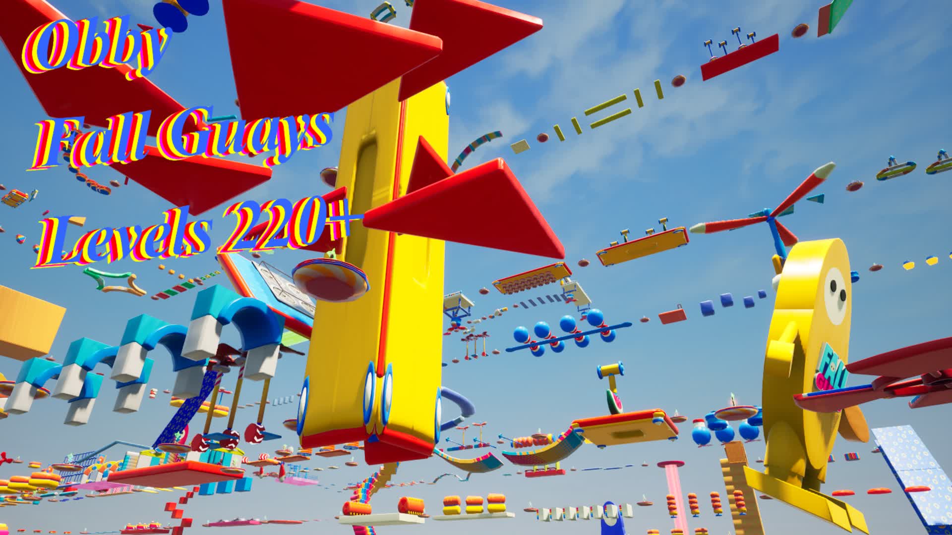Obby Fall Guys — Fortnite Creative map