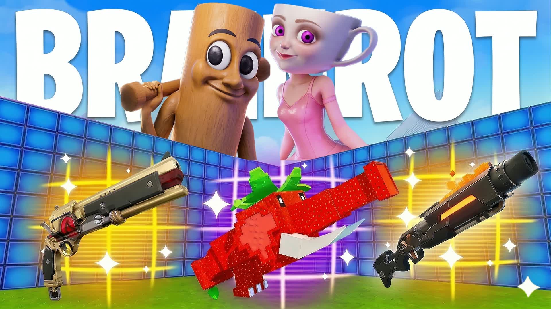 Crazy BRAINROT 1V1 FFA — Fortnite Creative map