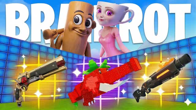 Crazy BRAINROT 1V1 FFA — Fortnite Creative map