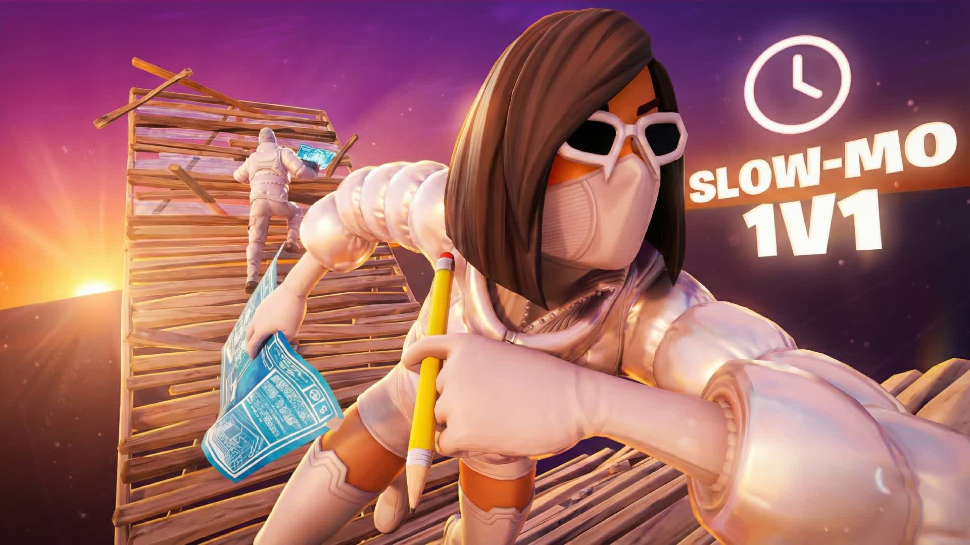 Slow Mo 1v1 — Fortnite Creative map