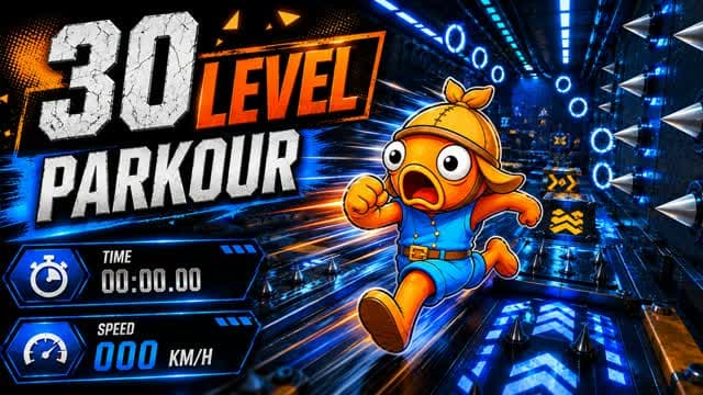 ⚡️SPEEDRUN 30 Level Parkour [4874] — Fortnite Creative map cover art