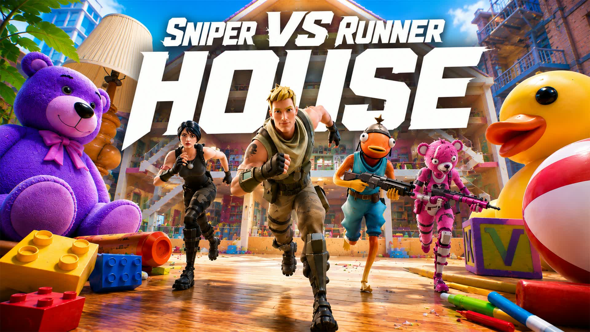 🏡 SNIPER VS RUNNER - HOUSE 🏡 — Fortnite Creative map