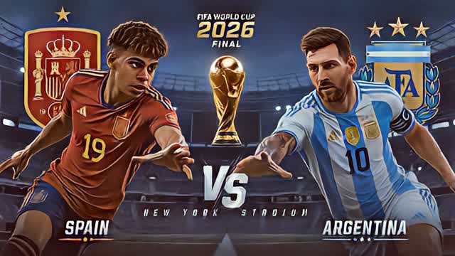 SPAIN vs ARGENTINA WORLD CUP MESSI YAMAL — Fortnite Creative map cover art