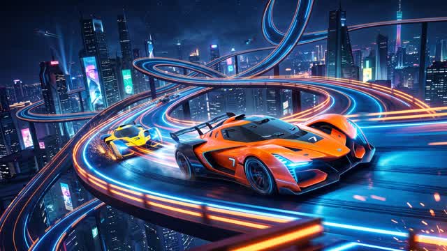 NEON SKY-TRACK: HYPER RACING 🏎️ — Fortnite Creative map