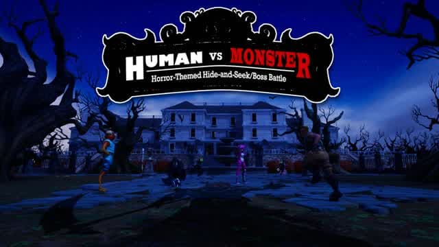 Human vs. Monster - Horror Hide-and-Seek — Fortnite Creative map cover art