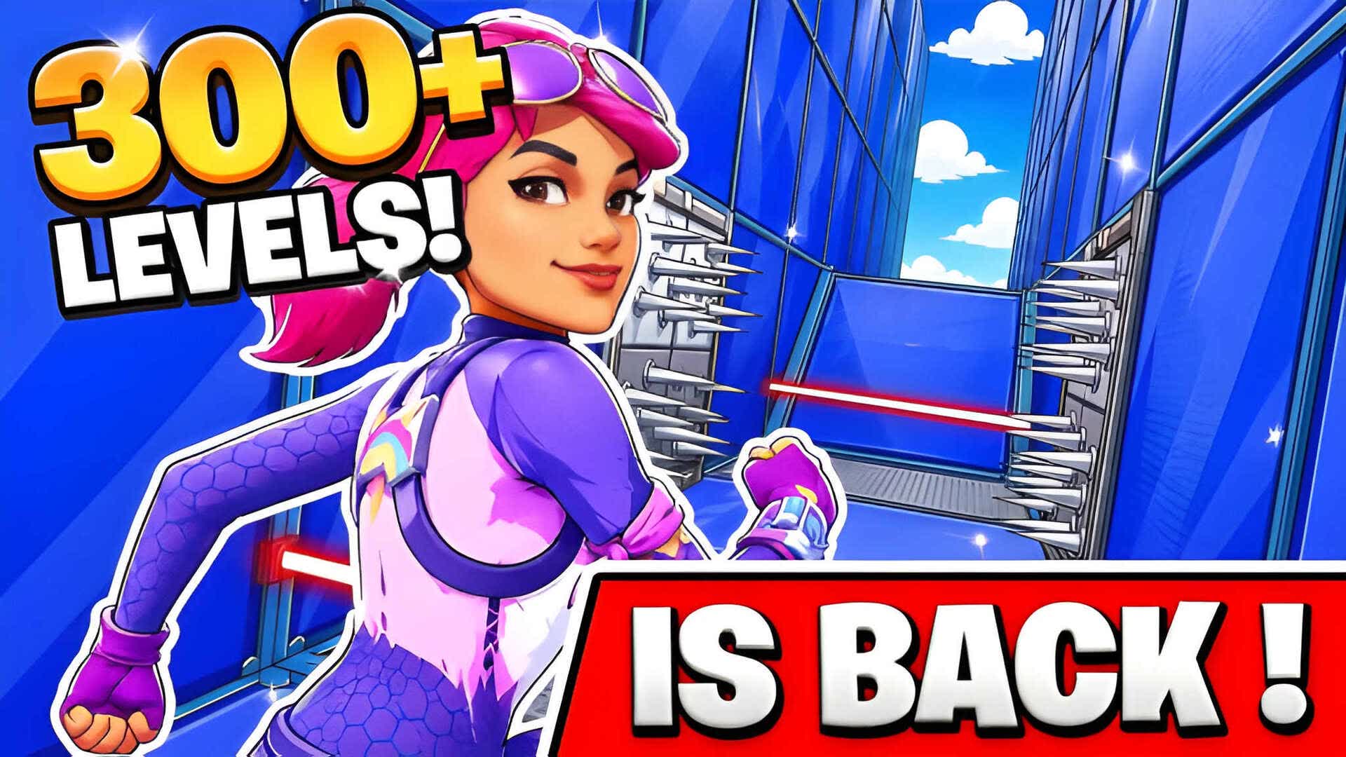 🔥300+ LEVEL DEFAULT DEATHRUN🔥[IS BACK] — Fortnite Creative map