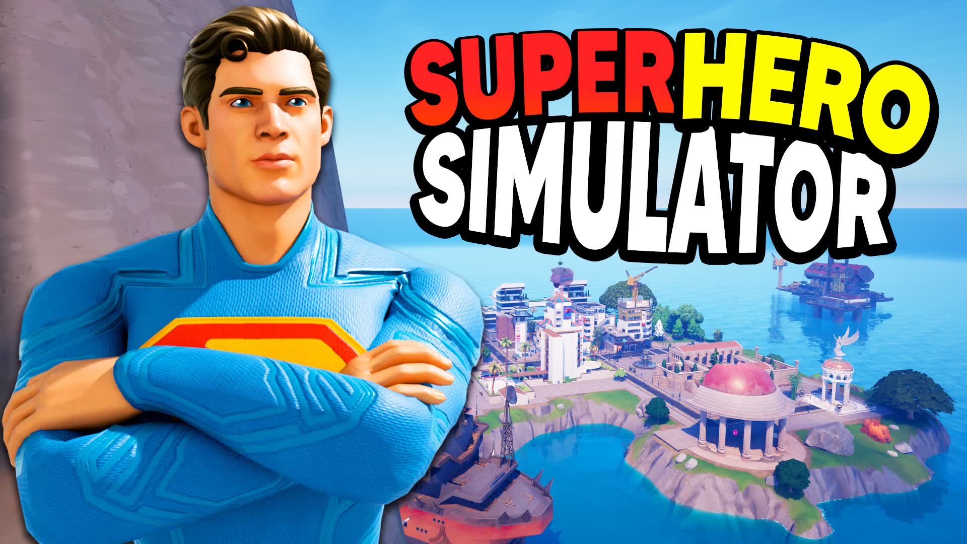 ⚡SUPERHERO SIMULATOR [AURAS] — Fortnite Creative map