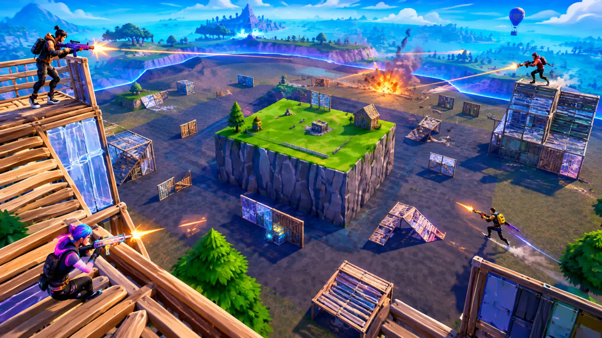 BATTLE BOOTS IN OPEN WORLD — Fortnite Creative map