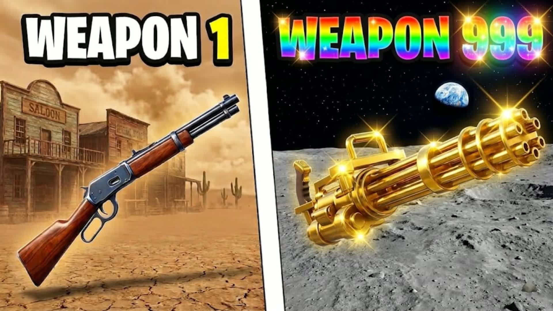 GUN GAME IN THE GALACTIC🌌 — Fortnite Creative map