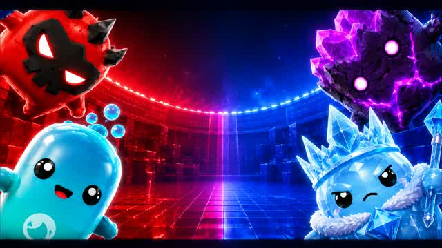 RED VS BLUE WILD STORM 🔴🔵 — Fortnite Creative map cover art