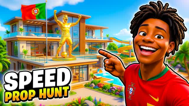 ISHOWSPEED HOUSE HIDE AND SEEK PROP HUNT — Fortnite Creative map