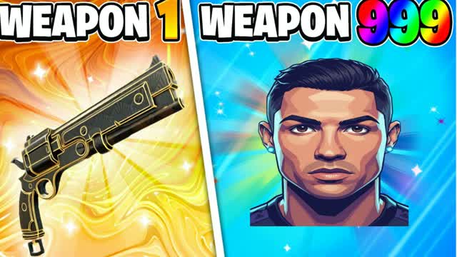 WORLD CUP GUN GAME 🔫ONE SHOT 🎯 — Fortnite Creative map cover art