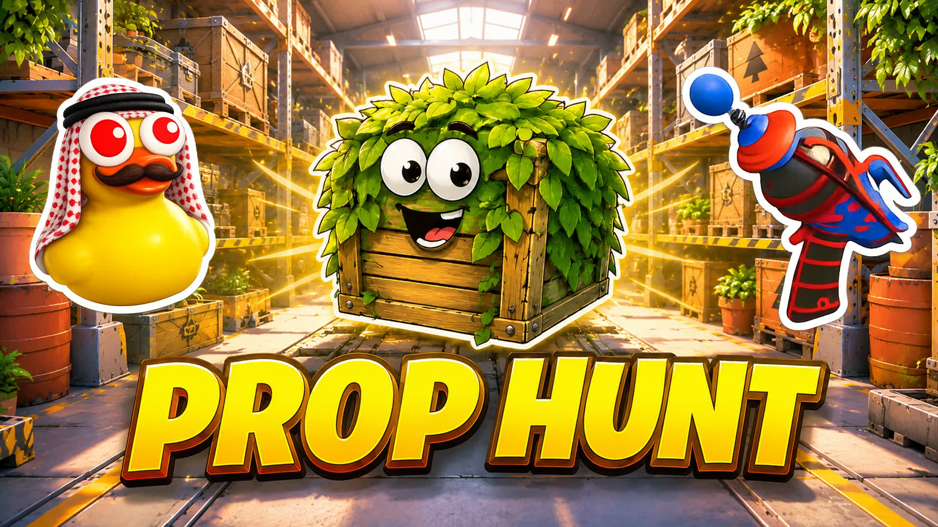 🛒SUPER PROP HUNT 🛒لعبة الاختباء كدعامة — Fortnite Creative map