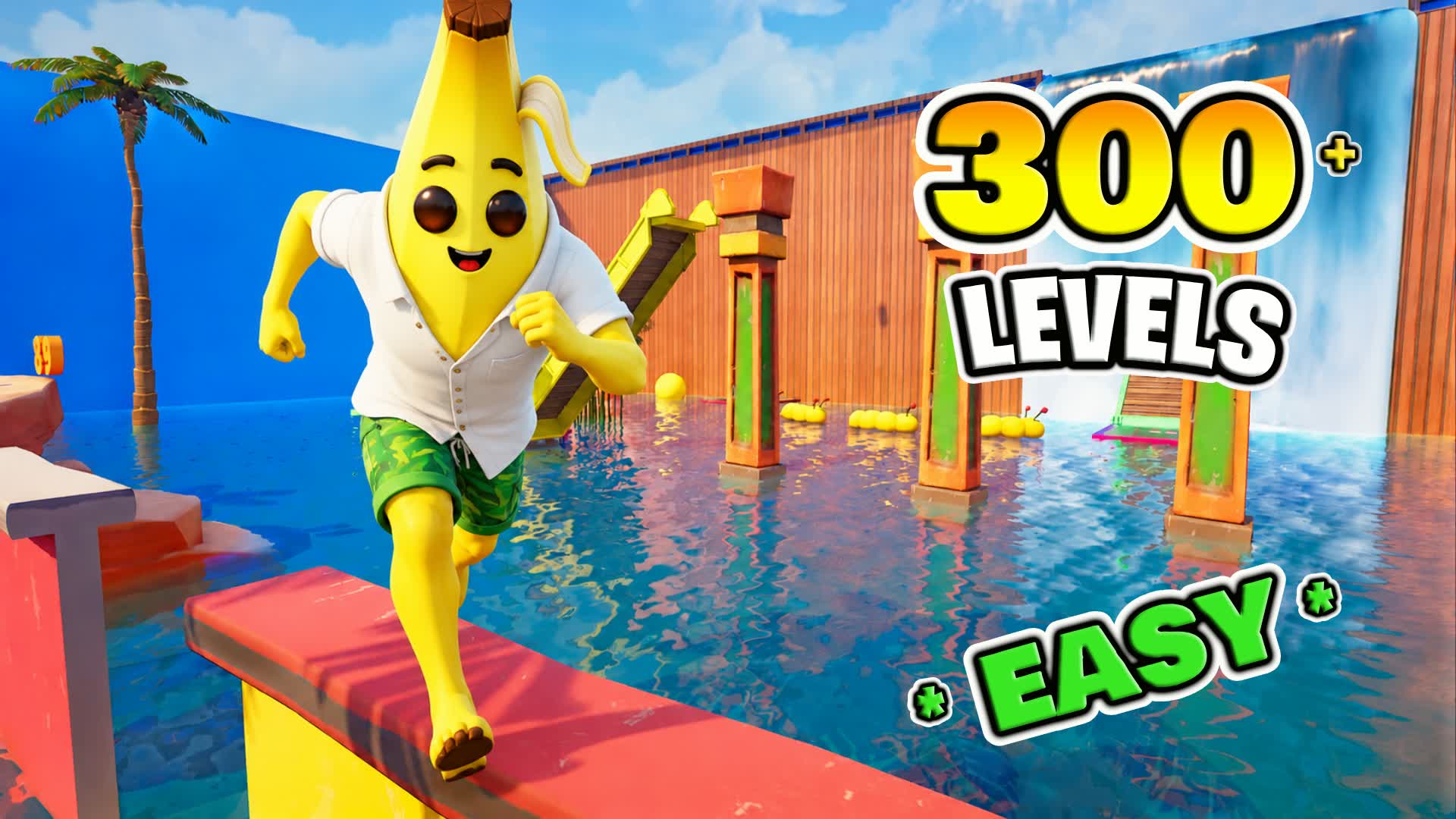 FUN DEFAULT PARKOUR 300+ — Fortnite Creative map