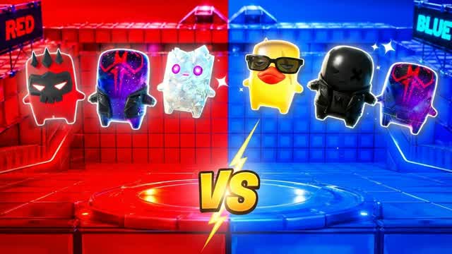 RED VS BLUE 🔵🔴HZUE — Fortnite Creative map cover art