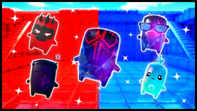 RED VS BLUE SNAP VECTOR 🔴🔵 — Fortnite Creative map cover art