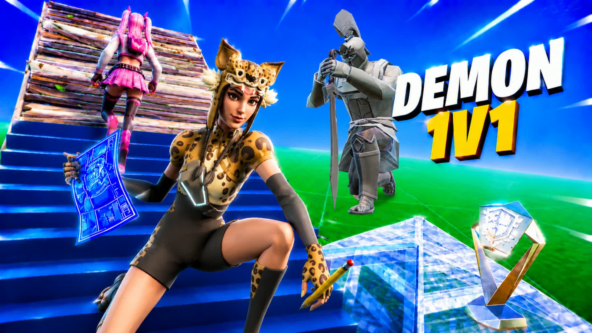 1v1 Demoon — Fortnite Creative map