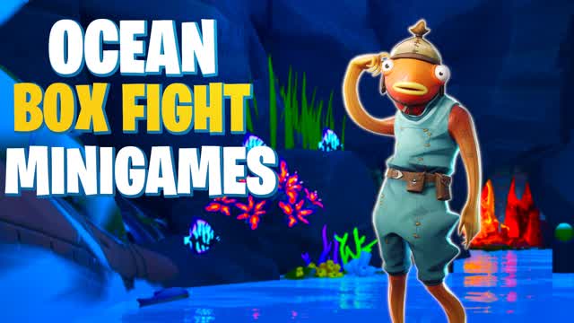 Ocean Box Fight Minigames — Fortnite Creative map cover art