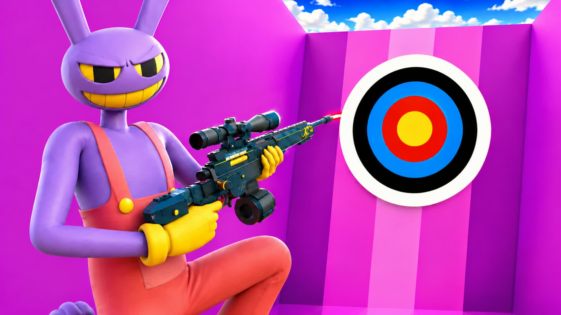 HUGE MEGA TRICKSHOT JAX 70+ FRFR — Fortnite Creative map
