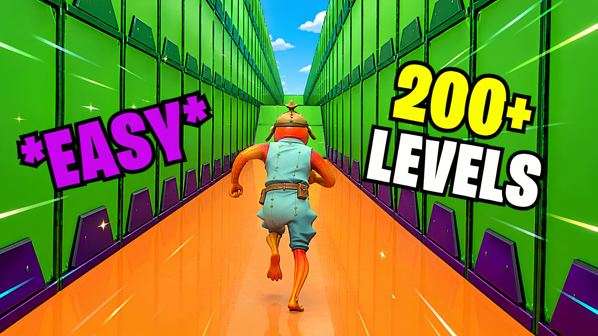 ⭐️PARKOUR DEATHRUN 200+⭐️ — Fortnite Creative map