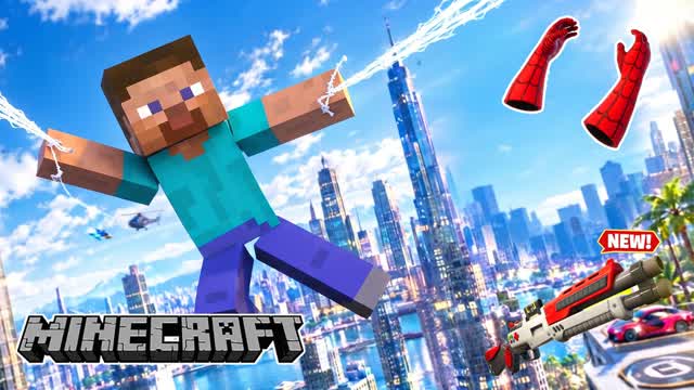 SPIDERS CITY MC GUN GAME 🚗 — Fortnite Creative map cover art