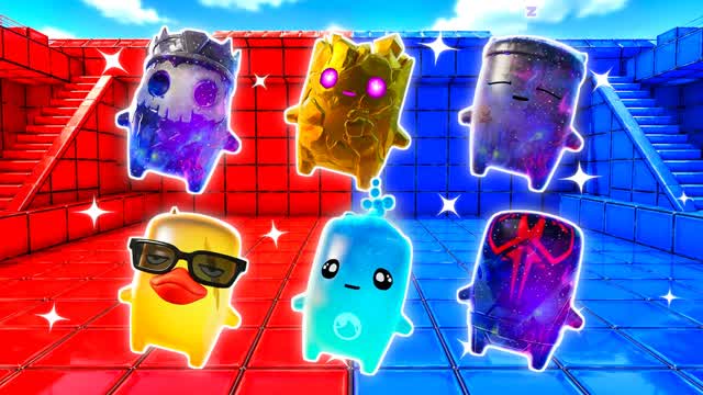 RED VS BLUE CLEAR VIEW ACTIVE 🔴🔵 — Fortnite Creative map cover art