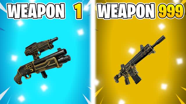 ⭐ GUN GAME PRIME 🔫🎯 ONE SHOT — Fortnite Creative map