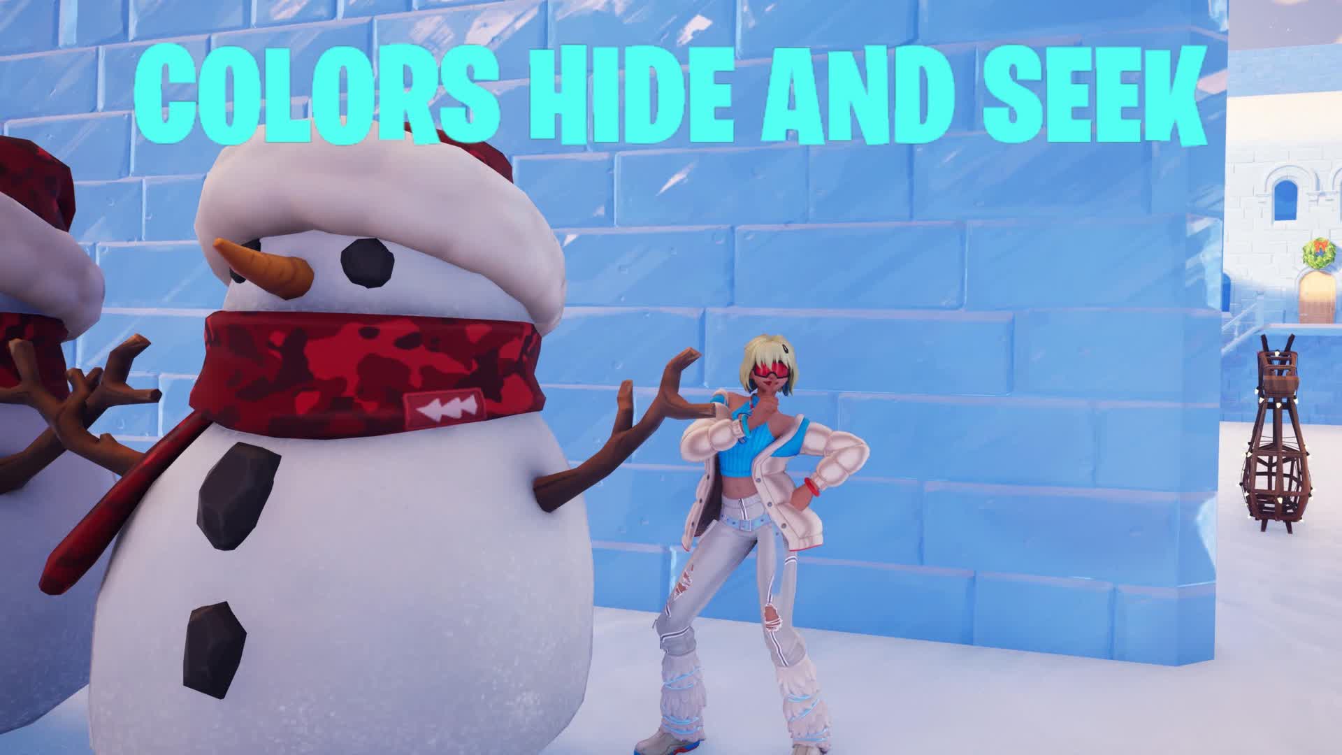 Colorful hide and seek 🎨🌈 — Fortnite Creative map