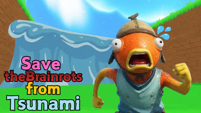 Save my brainrot from Tsunami — Fortnite Creative map
