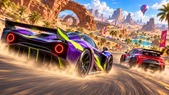 MEGA DESERT DRIVE SIMULATOR — Fortnite Creative map cover art