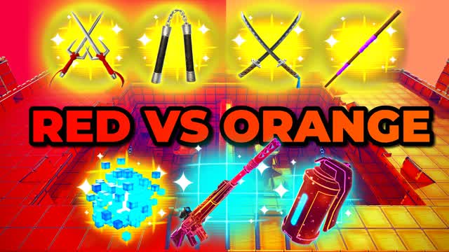 TMNT - RED VS ORANGE - FREE FOR ALL 🔴🌕 — Fortnite Creative map cover art