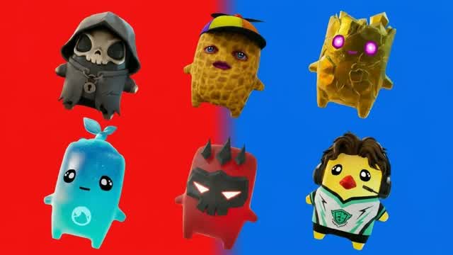 red vs blue beatles — Fortnite Creative map cover art