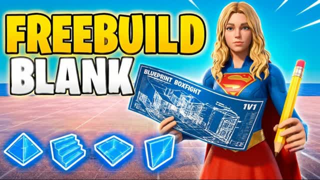 FREE BUILD 1V1V1 EMPTY — Fortnite Creative map cover art