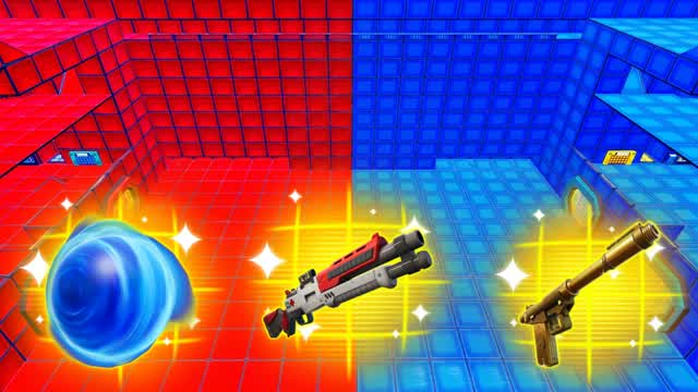 RED VS BLUE 🔴🔵  LAST STAND — Fortnite Creative map cover art