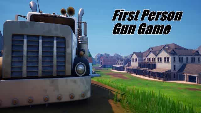 Crazy First Person Gun Game — Fortnite Creative map cover art