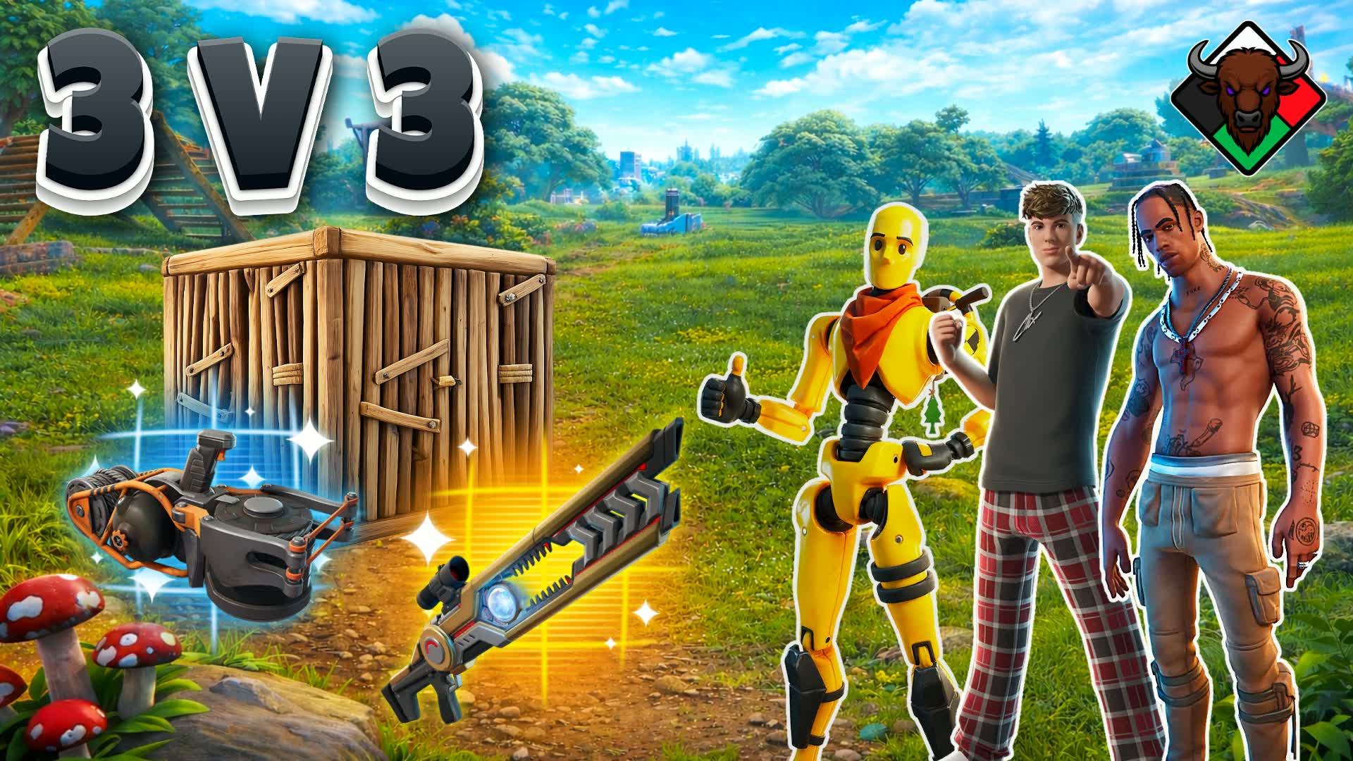 Nyati Zone Wars 3v3 🌀 — Fortnite Creative map
