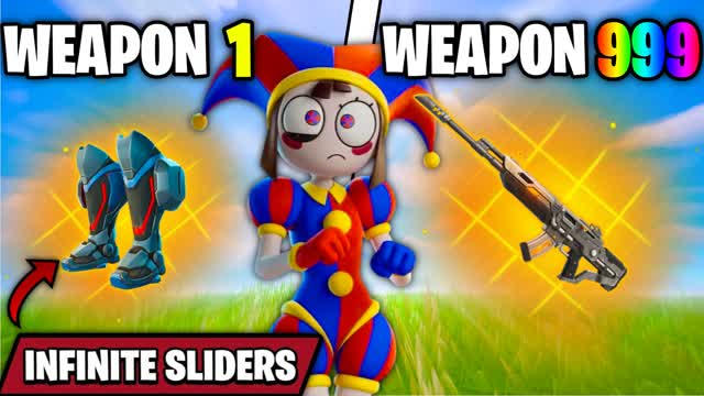Infinite Slide Tilted GUN GAME ONE SHOT — Fortnite Creative map cover art
