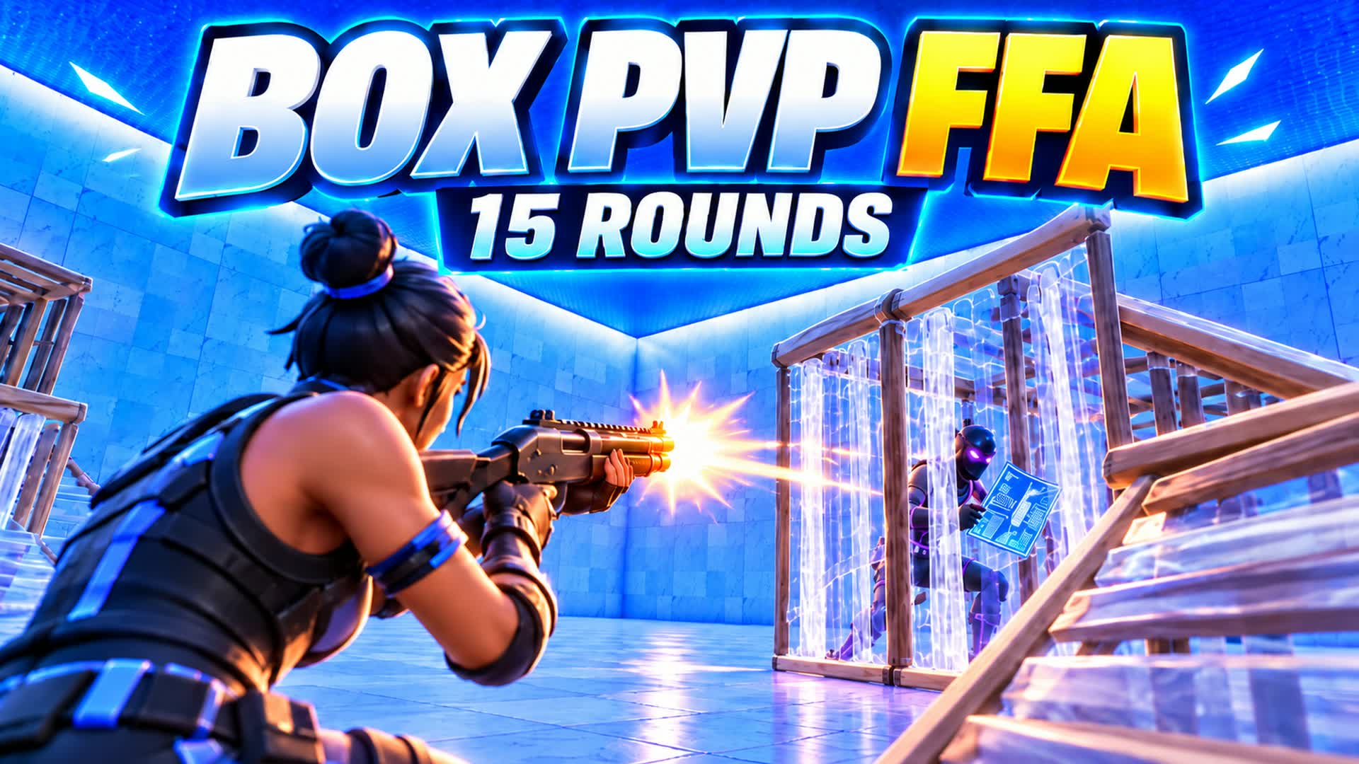 BOX PVP FFA • 15 ROUNDS — Fortnite Creative map