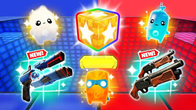 LUCKY BLOCK RVB 🔴🔵 — Fortnite Creative map