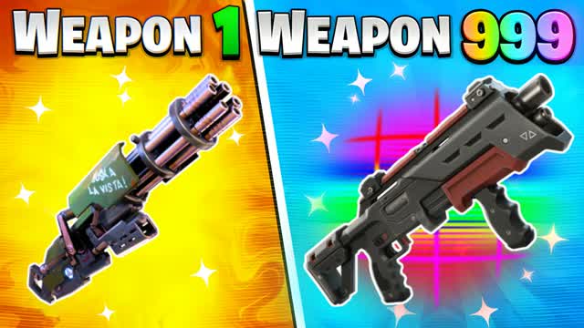 BEST GUN GAME ONE SHOT 😎 — Fortnite Creative map cover art
