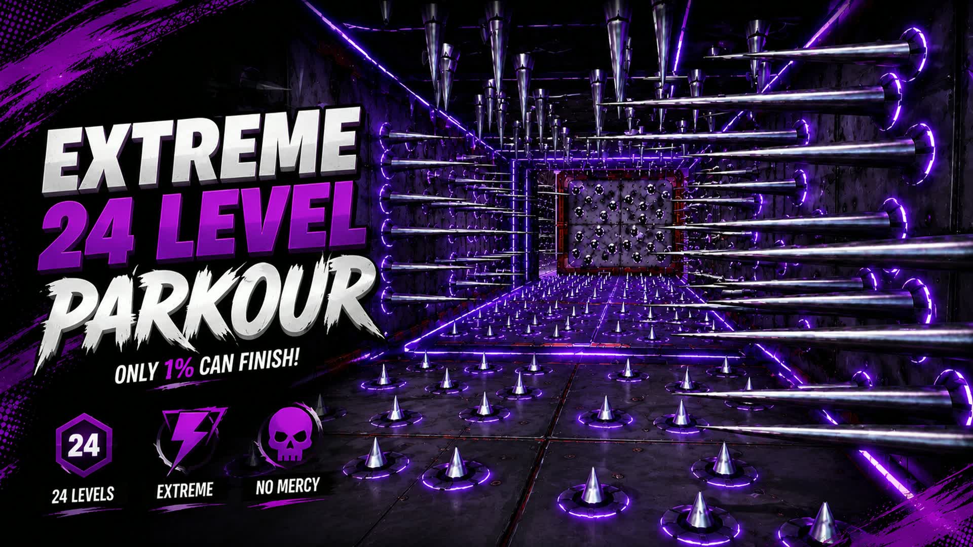 unreal 24 Level Parkour [0987] — Fortnite Creative map