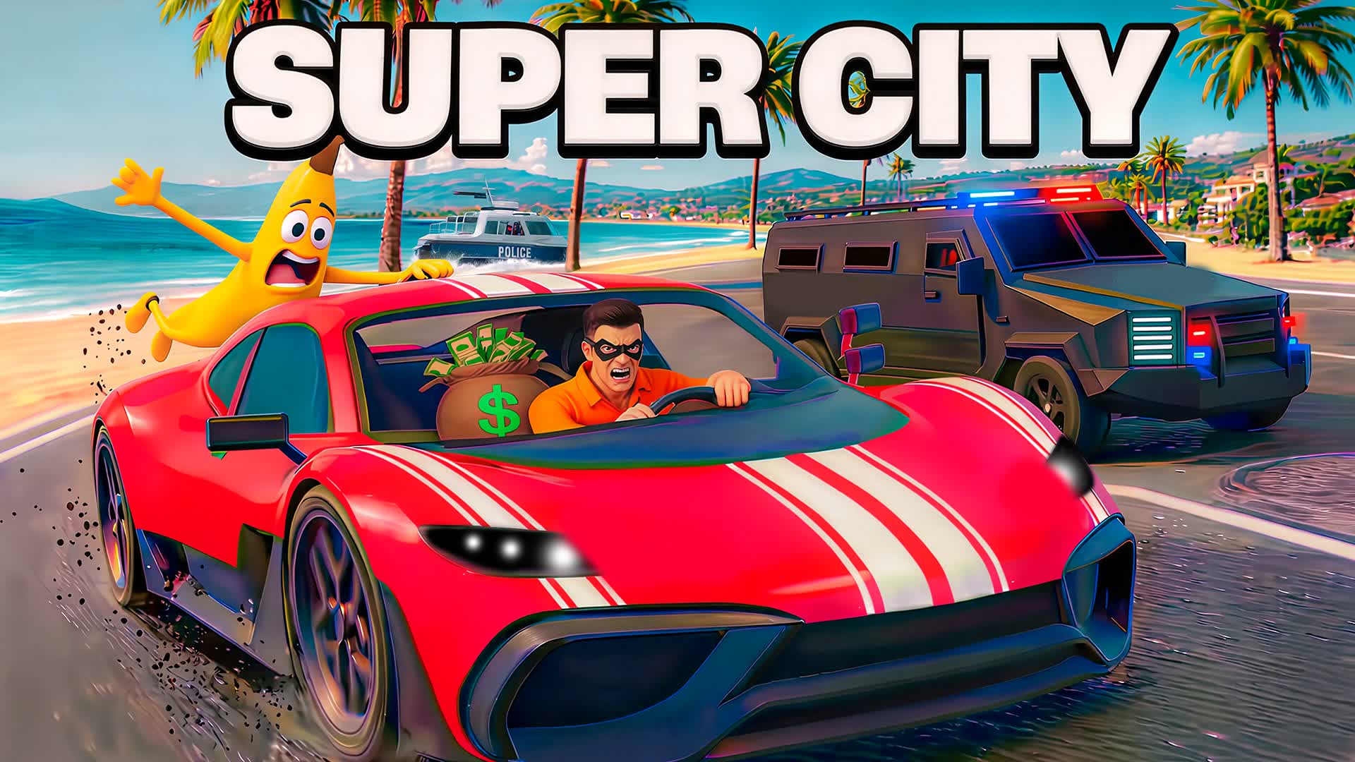 🚔DRIVE CITY💥FFA - ALL WEAPONS — Fortnite Creative map