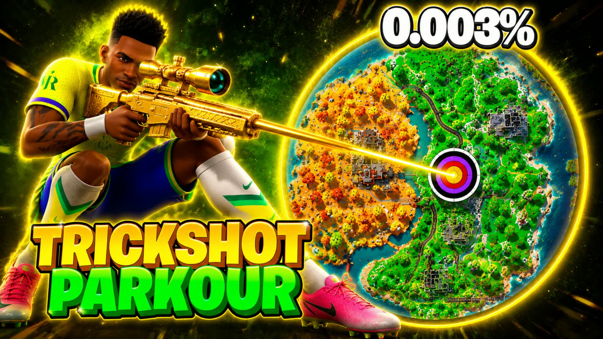 ⚽ EXTREME VINI JR TRICKSHOT PARKOUR ⚽ — Fortnite Creative map