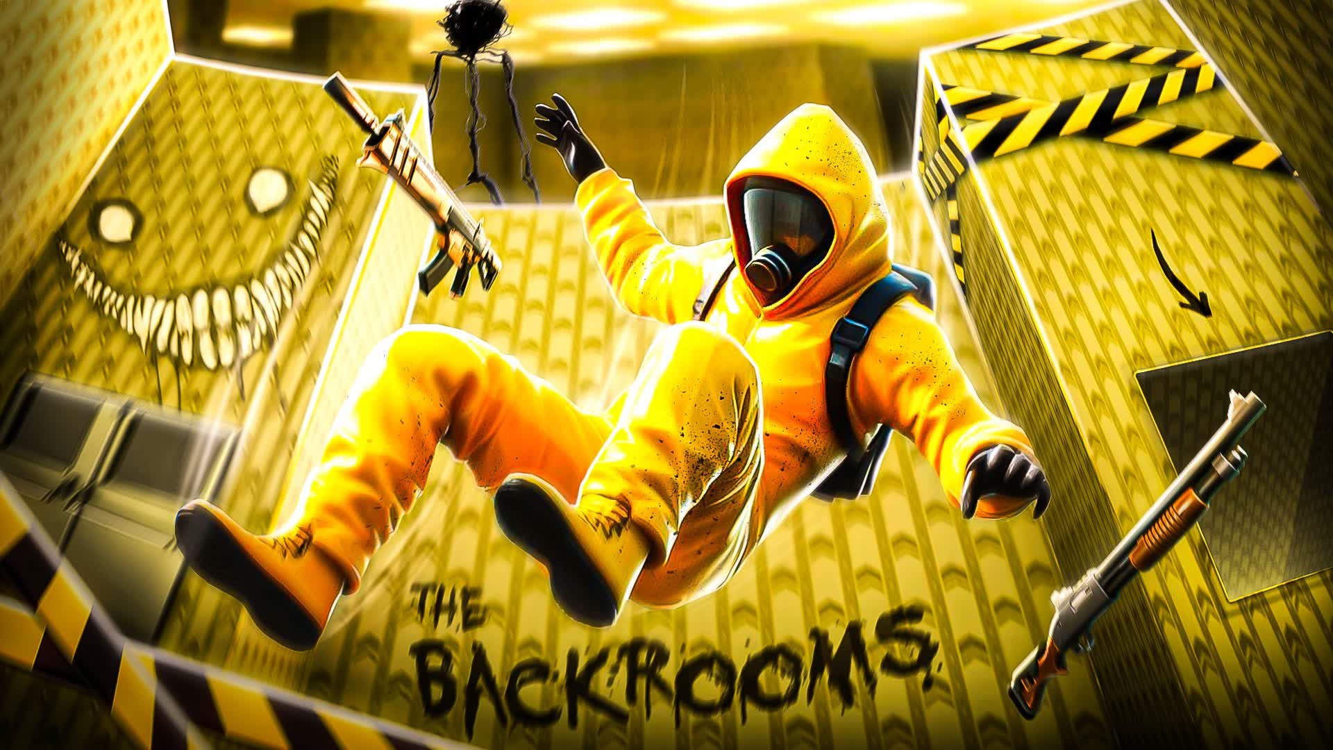 💀SCARY BACKROOMS PIECE CONTROL FIGHTS💀 — Fortnite Creative map