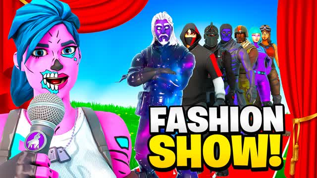 🎭 50 Players Fashion Show ⭕ — Fortnite Creative map cover art